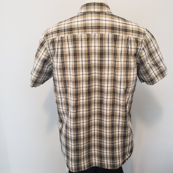 Carhartt Mens Loose Fit Midweight  Short Sleeve Outdoor Plaid Utility Work Shirt - Picture 6 of 10